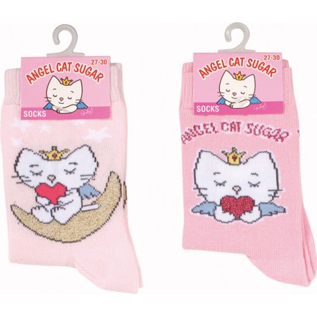 angel cat sugar - chaussette fille lot de 2 paires