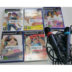 Lot Jeux ps2 Singstar + 2 micro [PS2]