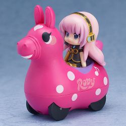 Hatsune Miku x CuteRody véhicule à friction avec figurine Megurine Luka 7 cm