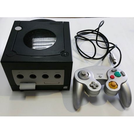 console gamecube noir avec manette