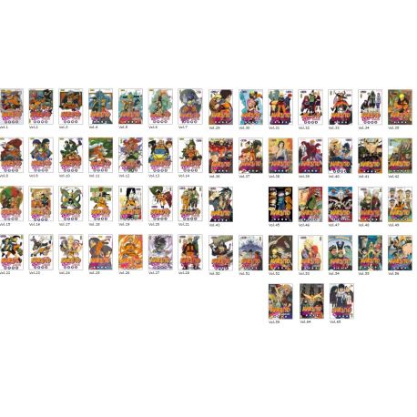 Lot de 58 Mangas Naruto Kana