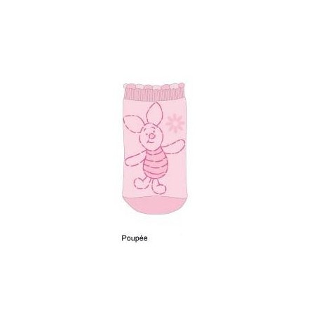 chaussettes winnie l'ourson : porcinet poupée (15/18 et 19/22)