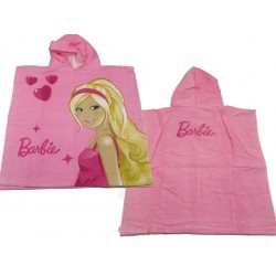 cape de bain , poncho barbie heart