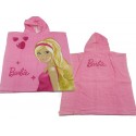 cape de bain , poncho barbie heart