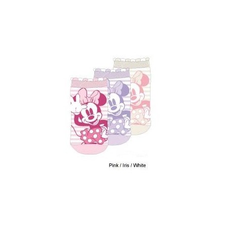 lot 3 paires chaussettes disney minnie (15/18 et 19/22)