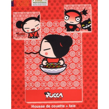 housse de couette + taie pucca