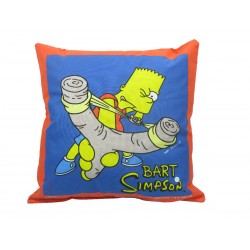 coussin simpsons : bart et sa fronde