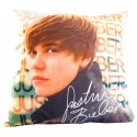 coussin justin bieber regard sensuel