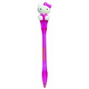 stylo bille rose hello kitty figurine frappeur lumineux