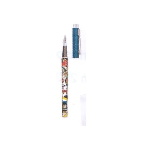 stylo plume dc comics bullets bleu