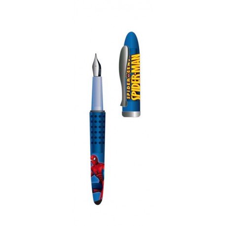 stylo plume spiderman sense bleu