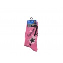 chaussettes hannah montana guitare rose foncé