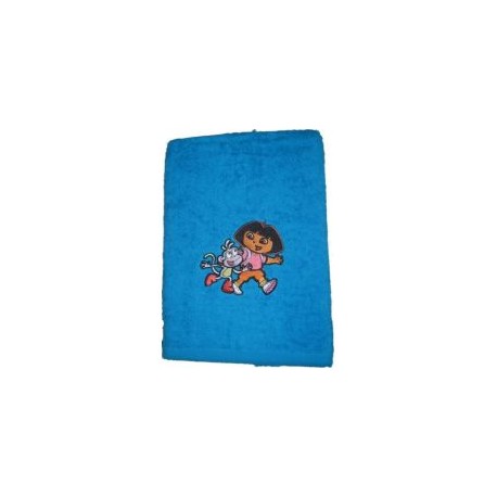 serviette éponge dora bleu