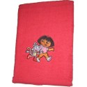 serviette éponge dora rouge
