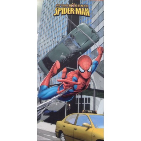 drap de plage spiderman car