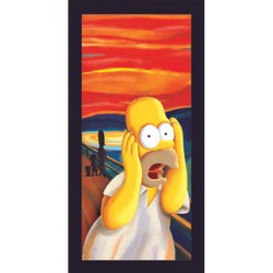 serviette de plage tableau de homer