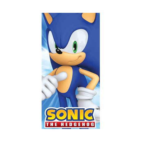 serviette de plage sonic the hedgehog
