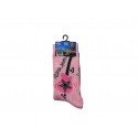 chaussettes hannah montana guitare rose